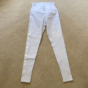 Alo Yoga white high waisted leggings